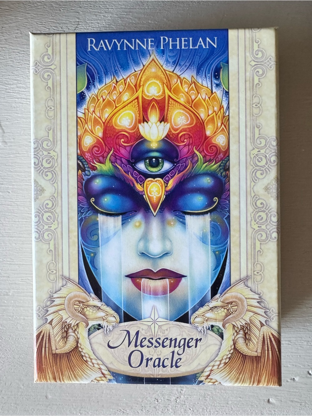 Messenger Oracle Wall Art - Blue & Gold